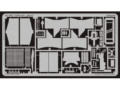  VAB 6x6 exterior 1/35 - Heller - blaszki - zdjęcie 1