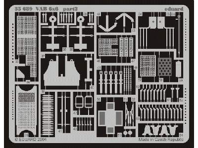  VAB 6x6 exterior 1/35 - Heller - blaszki - zdjęcie 3