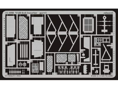  VAB 6x6 interior 1/35 - Heller - blaszki - zdjęcie 2