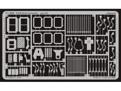  VAB 6x6 interior 1/35 - Heller - blaszki - zdjęcie 3