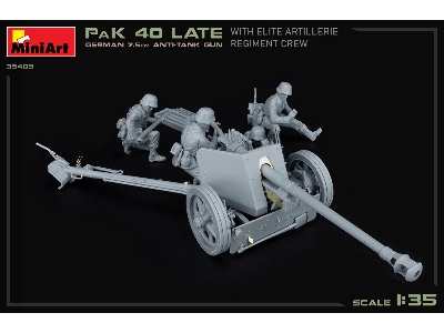 German 7.5cm Anti-tank Gun Pak 40 Late W/elite Artillerie Regiment Crew - zdjęcie 25