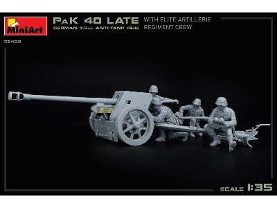 German 7.5cm Anti-tank Gun Pak 40 Late W/elite Artillerie Regiment Crew - zdjęcie 30