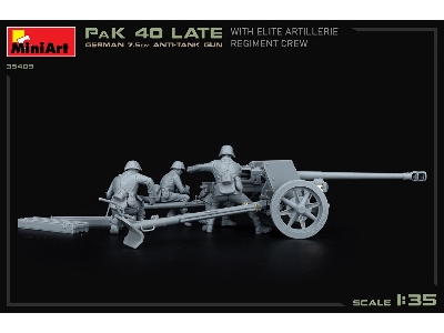 German 7.5cm Anti-tank Gun Pak 40 Late W/elite Artillerie Regiment Crew - zdjęcie 31