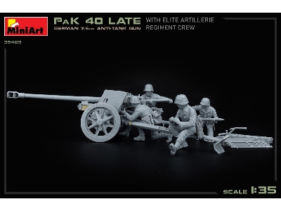 German 7.5cm Anti-tank Gun Pak 40 Late W/elite Artillerie Regiment Crew - zdjęcie 33