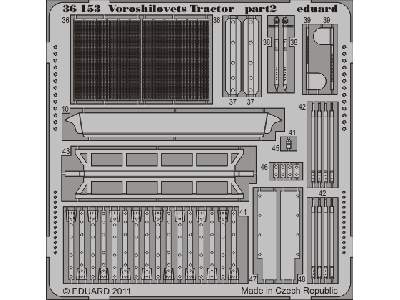  Voroshilovets Tractor 1/35 - Trumpeter - blaszki - zdjęcie 3