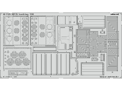 SM.79 bomb bay 1/48 - EDUARD - zdjęcie 1