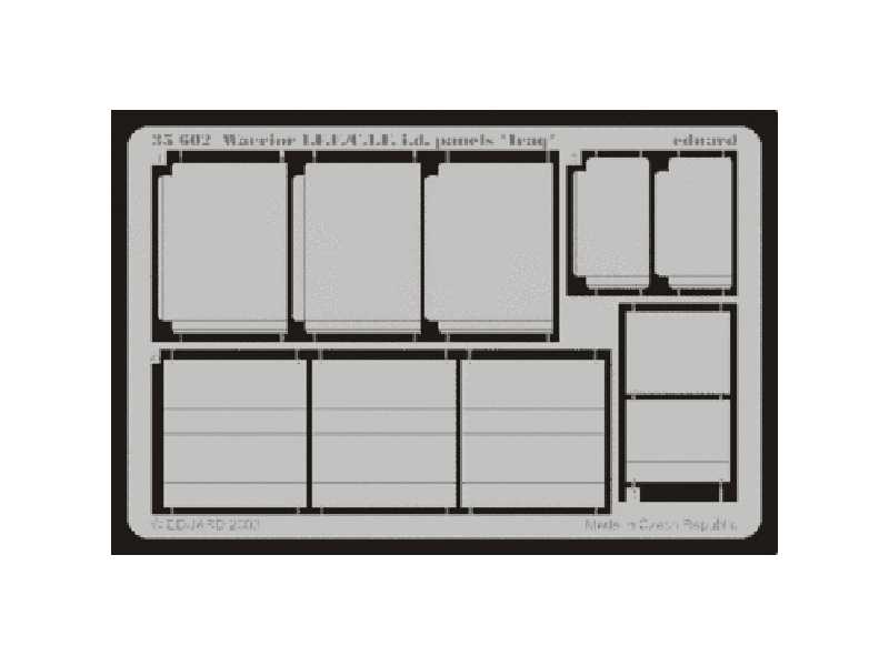 Warrior I. F.F. /C. I.F. i. d.panels (Iraq) 1/35 - blaszki - zdjęcie 1 Warrior I. F.F. /C. I.F. i. d.panels (Iraq) 1/35 - blaszki - zdjęcie 1