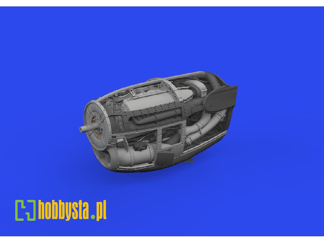 P-38J left engine PRINT 1/48 - TAMIYA - zdjęcie 1