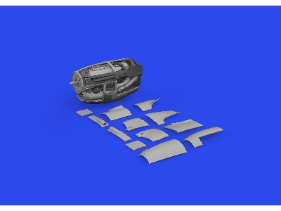 P-38J left engine PRINT 1/48 - TAMIYA - zdjęcie 7