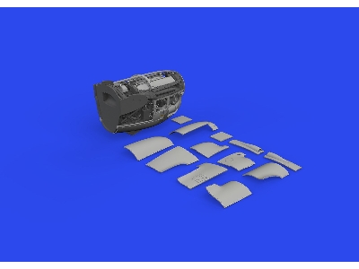 P-38J left engine PRINT 1/48 - TAMIYA - zdjęcie 8