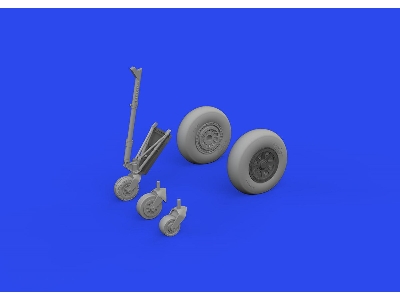 TBF/ TBM wheels w/ smooth tire 1/48 - ACADEMY - zdjęcie 2