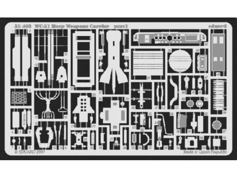 WC-51 Beep Weapons Carrier 1/35 - Sky Bow - blaszki - zdjęcie 1 WC-51 Beep Weapons Carrier 1/35 - Sky Bow - blaszki - zdjęcie 1
