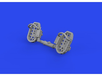 Bf 109E rudder pedals late PRINT 1/72 - zdjęcie 2