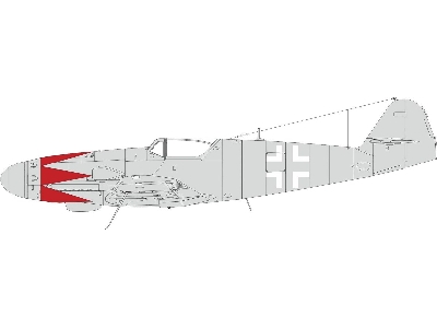 Bf 109K-4 tulip pattern & national insignia 1/48 - zdjęcie 1