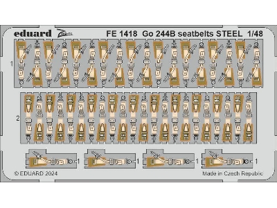 Go 244B seatbelts STEEL 1/48 - ICM - zdjęcie 1