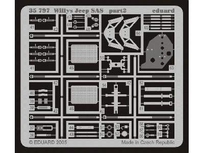  Willys Jeep SAS 1/35 - Tamiya - blaszki - zdjęcie 3