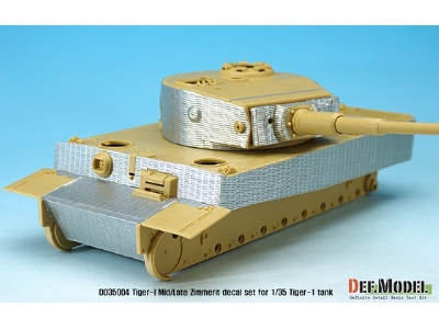 Wwii Tiger-1 Mid/Late Zimmerit Decal Set - zdjęcie 6