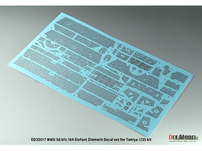 Wwii German Sd.Kfz.184 Elefant Zimmerit Coating Decal Set (For Tamiya) - zdjęcie 3