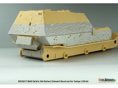 Wwii German Sd.Kfz.184 Elefant Zimmerit Coating Decal Set (For Tamiya) - zdjęcie 8