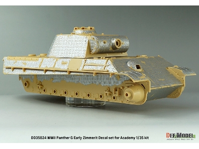 Pz.Kpfw.V Panther Ausf.G Early Zimmerit Coating Decal Set (For Academy) - zdjęcie 6