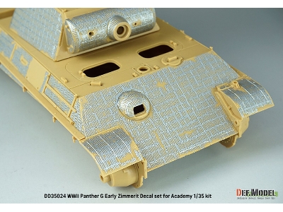 Pz.Kpfw.V Panther Ausf.G Early Zimmerit Coating Decal Set (For Academy) - zdjęcie 12