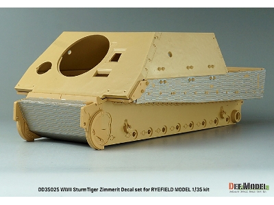 Wwii German Sturmtiger Zimmerit Coating Decal Set (For Rfm) - zdjęcie 5
