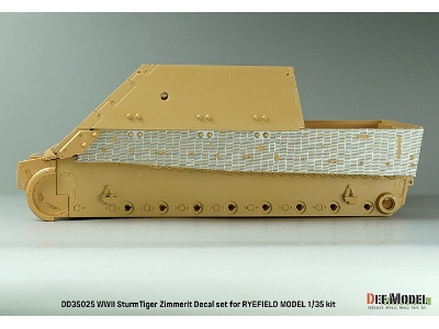 Wwii German Sturmtiger Zimmerit Coating Decal Set (For Rfm) - zdjęcie 7