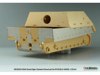Wwii German Sturmtiger Zimmerit Coating Decal Set (For Rfm) - zdjęcie 9