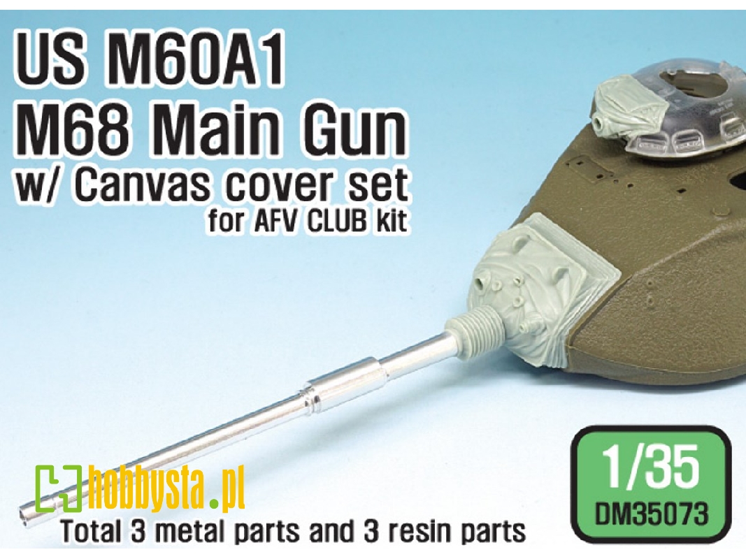 Us M60a1 M68 Main Gun /Canvas Cover Set(For Afv Club 1/35 Kit) - zdjęcie 1