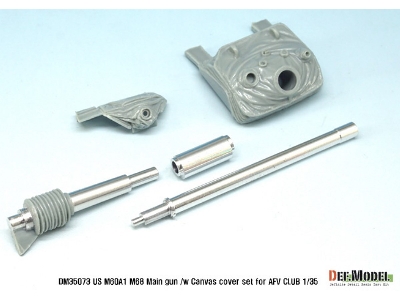 Us M60a1 M68 Main Gun /Canvas Cover Set(For Afv Club 1/35 Kit) - zdjęcie 2