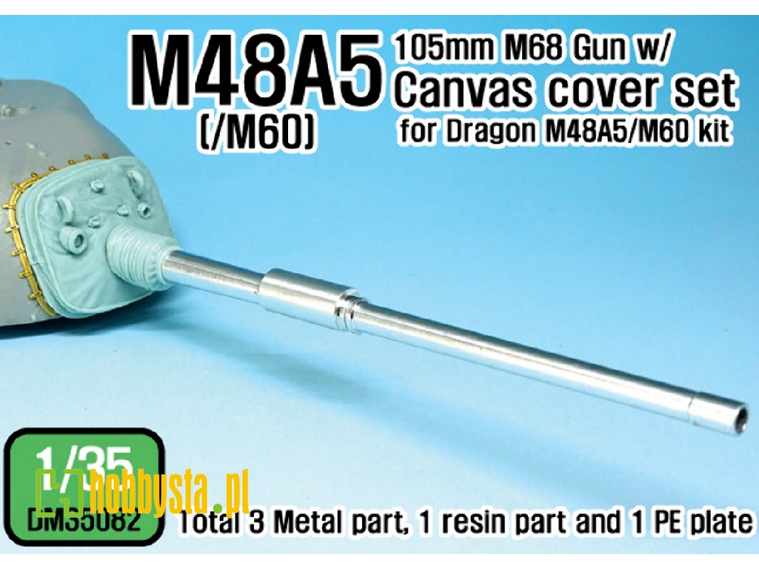 Us M48a5/M60 M68 Main Gun W/ Canvas Cover Set (For Dragon Kit) - zdjęcie 1 Us M48a5/M60 M68 Main Gun W/ Canvas Cover Set (For Dragon Kit) - zdjęcie 1