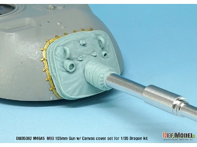 Us M48a5/M60 M68 Main Gun W/ Canvas Cover Set (For Dragon Kit) - zdjęcie 3