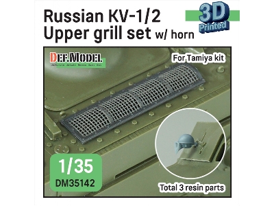 Russian Kv-1/2 Upper Grill Set With Horn (For Tamiya) - zdjęcie 1