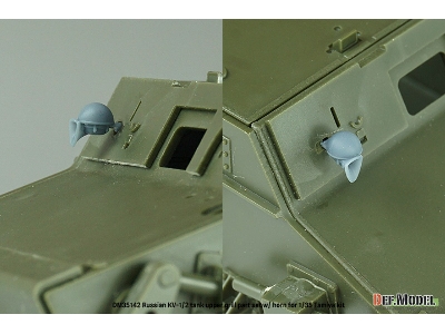 Russian Kv-1/2 Upper Grill Set With Horn (For Tamiya) - zdjęcie 5