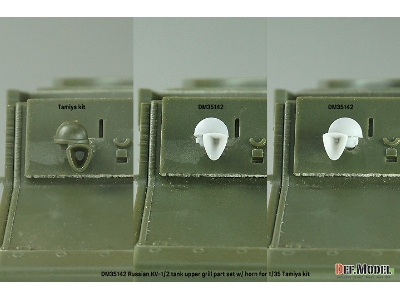 Russian Kv-1/2 Upper Grill Set With Horn (For Tamiya) - zdjęcie 6