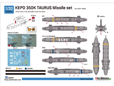 Kepd 350k Taurus Missile Set (For F-15k Kit) - zdjęcie 9