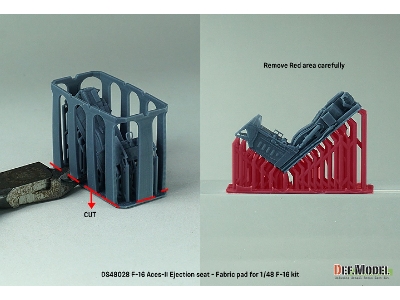 F-16 Aces-ii Ejection Seat (Fabric Pad) (For F-16 Kit) - zdjęcie 5