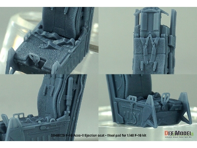 F-16 Aces-ii Ejection Seat (Wool Pad) (For F-16 Kit) - zdjęcie 6