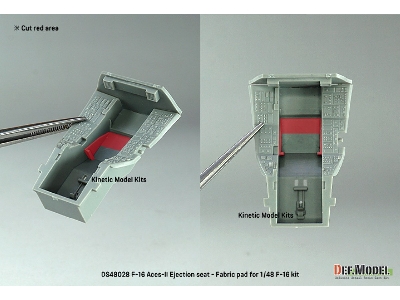 F-16 Aces-ii Ejection Seat (Wool Pad) (For F-16 Kit) - zdjęcie 11
