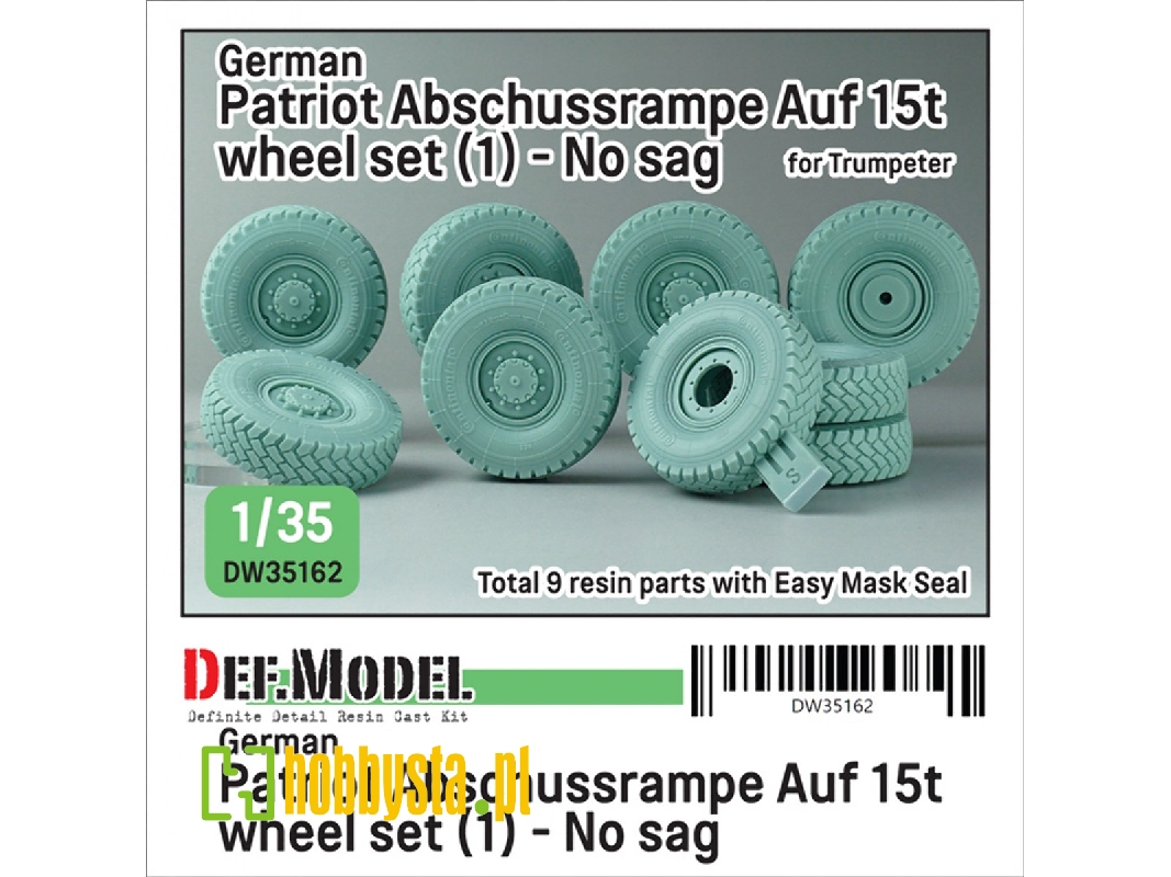 German Patriot Abschussrampe Auf 15t Wheel Set (1) - No Sag (For Trumpeter) - zdjęcie 1
