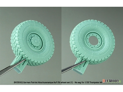 German Patriot Abschussrampe Auf 15t Wheel Set (1) - No Sag (For Trumpeter) - zdjęcie 5