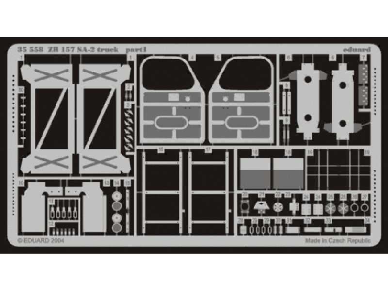  ZiL-157 SA-2 Truck 1/35 - Trumpeter - blaszki - zdjęcie 1