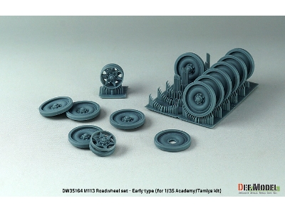 Us M113 Apc Roadwheel Set - Early Type (For Academy, Tamiya) - zdjęcie 3