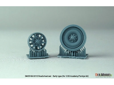 Us M113 Apc Roadwheel Set - Early Type (For Academy, Tamiya) - zdjęcie 4