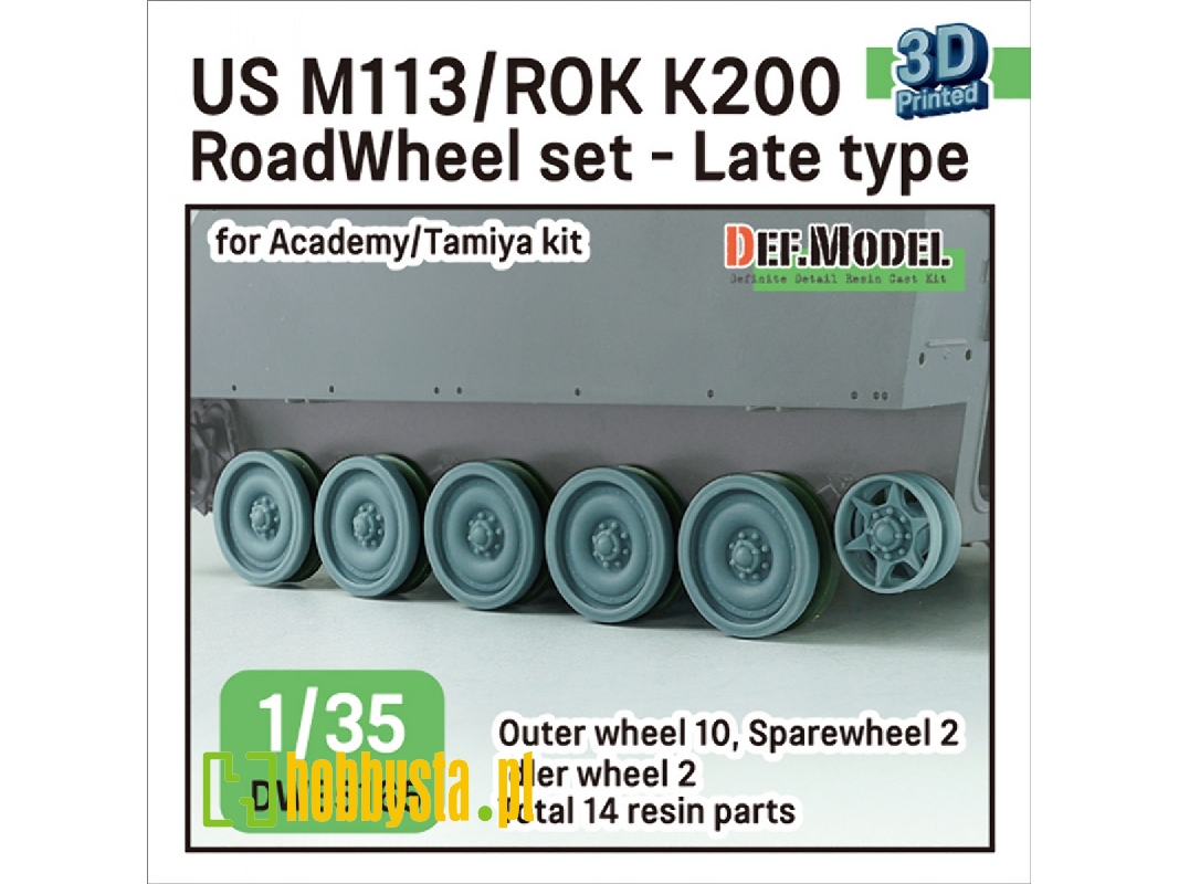 Us M113/Rok K200 Roadwheel Set - Late Type (For Academy, Tamiya) - zdjęcie 1