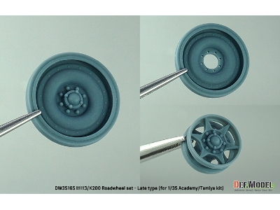 Us M113/Rok K200 Roadwheel Set - Late Type (For Academy, Tamiya) - zdjęcie 6