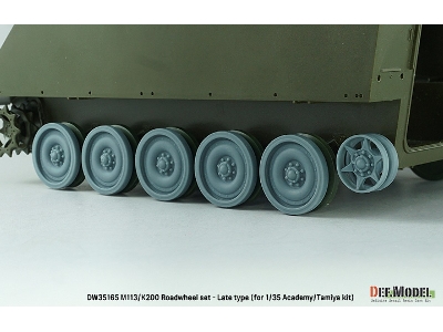 Us M113/Rok K200 Roadwheel Set - Late Type (For Academy, Tamiya) - zdjęcie 10
