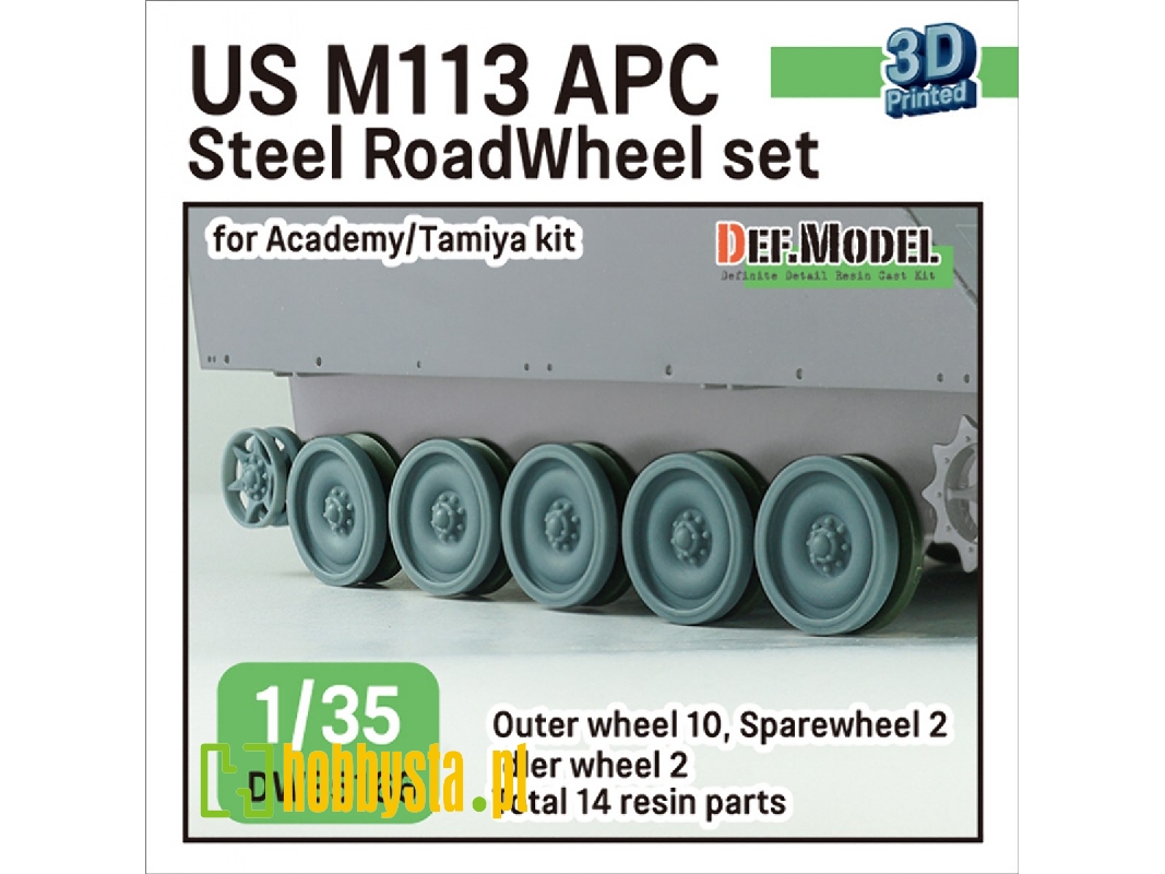 Us M113 Apc Steel Roadwheel Set (For Academy, Tamiya) - zdjęcie 1