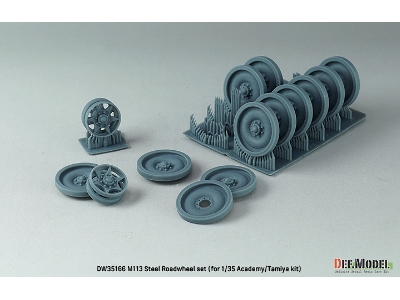 Us M113 Apc Steel Roadwheel Set (For Academy, Tamiya) - zdjęcie 3