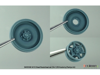 Us M113 Apc Steel Roadwheel Set (For Academy, Tamiya) - zdjęcie 6